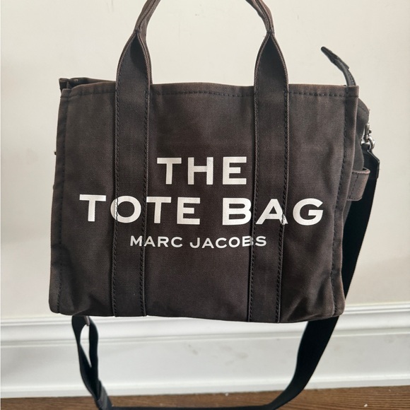 Marc Jacobs Black Tote Bag Medium distressed black canvas